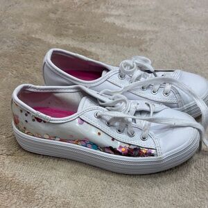 Keds/Kate Spade Low-Top Sneakers with Multicolor Confetti Detail